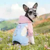 Petcircle Roupa de Primavera e Outono para Cachorro Pequeno Filhote Gato com Elástico Confortável Jaqueta Energética de Quatro Pernas
