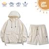 Marca de Moda Nueva para Parejas UPF50 Hilo Original Protector Solar Hielo Seda Ropa Protectora Solar para Hombre y Mujer Exterior Delgada Transpirable Mori Protector Solar