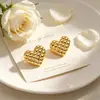 Aretes Metálicos Texturizados Retro Personalizados con Varios Estilos a Elegir, Estilo Ligero y Maduro, Aretes Sencillos para el Día a Día al por Mayor