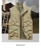 20265 Masculino Transfronteiriço Outdoor Solto Casual Fino Tamanho Grande Bolso Roupa de Trabalho Novo Estilo Fotografia Colete de Pesca