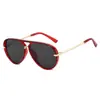 Amazon Transfronterizo Populares Gafas de Sol de Moda Europeas y Americanas Versátiles Sencillas Mismo Estilo de Celebridad de Internet Montura Grande Gafas de Aviador