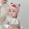 Gorro de Lana de Dibujos Animados para Bebé de Otoño e Invierno Gorro de Punto para Niños Protección para los Oídos Niños y Niñas Cálido Resistente al Viento Gorro de Invierno para Bebé
