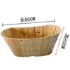 Bañera de Madera Maciza Salón de Belleza Bañera para Adultos Bañera de Madera Bañera Doméstica para Adultos Bañera de Cuerpo Entero Cubo de Madera
