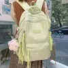 Nova Mochila Escolar Estilosa de 2026 com Alto Valor Estético, Estilo Japonês, Mochila Borboleta Fresca e Doce, Bolsa Leve de Costas Duplas para Alunos do Ensino Fundamental II e Médio