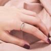 Anillo Retro Europeo y Americano Ins Trendy Estilo Frío Anillo Simple Elegante de Diamantes de Zircón para Mujer Anillo de Cola Rojo de Internet