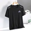 Comercio Electrónico Transfronterizo Fabricante Original Camiseta Casual Versátil de Manga Corta para Hombre con Estampado, Cuello Redondo, Tallas Grandes, Verano, Holgada, Transpirable, Malla