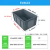 Caja de plástico estándar europeo UE abatible, rectangular, engrosada, con tapa, para autopartes, almacenamiento industrial, tránsito de almacén y logística