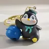 Colgante llavero pingüino divertido micro paisajismo DIY bonsái accesorios para suculentas paisaje nevado adornos lindos para mochila