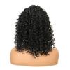 Peruca europeia e americana feminina Amazon nova europeia e americana de fibra química headgear peruca feminina de comprimento médio cabelo cacheado chapelaria de fibra química