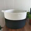 Cesta de Cuerda de Algodón para Ropa Sucia Cesta de Almacenamiento Tejida Nórdica Cesta Grande de Almacenamiento de Juguetes para Dormitorio Cesta Tejida Transfronteriza para Ropa Sucia Venta al por Mayor