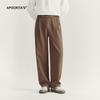 APO Ropa de Hombre 2024 Nuevos Pantalones Casuales para Hombre Otoño Sensación de Alta Gama Holgados Colgante Rectos con Cordones