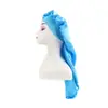 Gorro de Noche Elástico de Satén de Ala Ancha Europeo y Americano, Gorro para el Cuidado del Cabello, Gorro de Ducha, Gorro de Belleza, Sombrero Turbante de Cola Larga Listo para la Venta