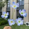 5 cabeças de flores cosmos Monet, flores artificiais, flores falsas para decoração de casamento e casa, atacado