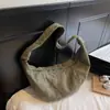 Bolso de Lona Nuevo Diseño de Nicho para Principios de Otoño, Bolso Croissant Casual de Gran Capacidad, Bolso Cruzado Simple para Hombro para Mujer