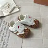 Zapatillas de entrenamiento alemanas para niñas, zapatillas de primavera y otoño con estampado de leopardo para niños, zapatos casuales lindos de suela blanda para niños y niñas, zapatos versátiles de estilo coreano