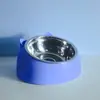Tigelas Modernas de Aço Inoxidável para Gatos e Cães, Design de Tigela Dupla para Proteger a Coluna Cervical, Tigela Popular para Comida de Animais de Estimação com Boca Inclinada, Suprimentos para Gatos