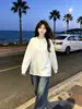 Camiseta de manga larga con botones, estilo coreano, moderna, de nicho, personalidad simple, para ir al trabajo, para mujer, nuevo estilo casual de otoño 2026