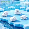 Fofo Bichinho de Pelúcia de Foca para Micro Paisagem, Cenário Kawaii de Campo de Neve e Geleira Acessórios Decorativos DIY Pequenos Enfeites