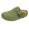 Chinelo Mule Baotou de Celebridade da Internet para Mulheres 2025 Primavera e Verão Novo Uso Externo Casual Versátil Antiderrapante Preguiçoso Sapatos Birkenstock Moda