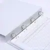 Carpeta de almacenamiento de oficina con tres bolsillos laterales A4 de 1 pulgada de ancho posterior, carpeta de archivo de PVC, suministro de fábrica