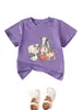 Amazon eBay Estação Independente Casual Confortável Divertido Unissex Infantil Ovelha Vaca Frango Pato Gola Redonda Manga Curta Camiseta Camada de Base