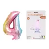 Balão de filme de alumínio digital de 32 polegadas cartão de papel capa dura embalagem individual independente corpo fino balão de decoração flutuante para festa digital