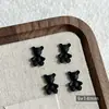 Accesorios para Uñas Falda de Lunares Perla de Moda Lazo Accesorios de Corbata de Moño Negra Clásica de Gama Alta