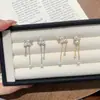 Pendientes Exquisitos y Suaves de Borla de Perla y Circonita, Diseño de Nicho, Pendientes Elegantes y que Adelgazan el Rostro, Lujo Ligero y Accesorios para Orejas Versátiles