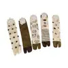 Calcetines para Mujer con Puntos y Rayas, Estilo Diseñador Calcetines de Media Caña con Perro de Dibujos Animados, Lindos Calcetines de Dedos Divididos Combinados con Zapatos de Herradura