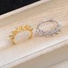 Plata S925 Perla Anillo Multicuentas Accesorios Cuentas Porta-vacío 5 Cuentas Anillo Abierto 5641