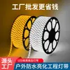 Tira de LED de Alto Voltaje 220V para Camping al Aire Libre, Tira Impermeable sin Controlador para Iluminación de Ingeniería y Decoración del Hogar, Alto Brillo, Colgante