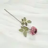 Flor Artificial Rosa Manta Única Decoração de Casa Arranjo de Flores de Mesa Material de Flores Hotel Decoração Suave Venda Quente Transfronteiriça Flor Artificial