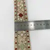 Encaje Étnico con Adorno de Encaje, Encaje Bordado con Cuerda, Accesorios de Encaje para Bricolaje, Ropa de Estilo Vintage Hanfu Bohemio