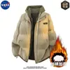 Marca Nasa Alta Calidad Estilo Pareja Falso Dos Piezas con Capucha Algodón Ropa de Abrigo para Hombre en Invierno Más Algodón Cálido Tendencia Marca Algodón Ropa de Abrigo Chaqueta