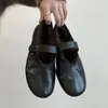 Versión de piel de oveja~Otoño/Invierno 2025 Nuevos Zapatos Mary Jane Vintage de Piel Genuina para Mujer, Suela Plana Peluda con Velcro, Suela Suave y Forro de Lana