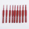 Rojo asa suave hecho a mano ganchillo hogar metal suéter lana gancho traje tejido material herramienta fábrica venta directa