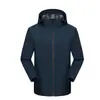 Chamarra de trabajo hecha a medida con estampado de logo, impermeable y a prueba de viento, chamarra delgada, uniforme de equipo, ropa de trabajo unisex, prenda exterior de primavera y otoño, bordado