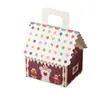 Casa de Pan de Jengibre Navideña de Año Nuevo Galletas Dulces Copo de Nieve Crujiente Caja de Regalo Turrón Navideño Caja de Empaque de Chocolate