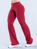 Calças pantalona casuais sem costura Dfyn para uso transfronteiriço, calças de yoga de cintura alta, calças pantalona compridas, calças de yoga para esportes de corrida e ciclismo
