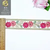Estilo Étnico Colorido Renda Bordada com Lantejoulas Renda 4,5cm Punho de Roupa Infantil Acessórios de Joalheria Renda Lolita