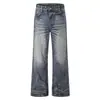 Jeans Acampanados para Hombre 2026 Retro Americano Onda de Agua Marca de Moda Estilo Callejero Fresco Pantalones de Moda Sueltos Oversize