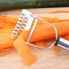Pelador de Acero Inoxidable para el Hogar Pelador de Patatas Pelador de Melón Pelado Cocina del Hogar Rallador Multifuncional Artefacto Dos