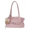 Bolsa Tote de Moda Nicho Estilo Coreano para Mulheres Nova Tendência Primavera 2026 Simples para o Dia a Dia Ombro Sub-braço Pequena Bolsa