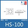 Soporte de Sujetacables Adhesivo con Descuento Hs-100/101S/101/102 Respaldo Adhesivo Negro y Blanco, Especificaciones Completas para Cables