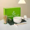 Juego de Té Matcha Tazón Japonés de Matcha con Pico Tazón de Gato Batidor de Té Soporte Venta al por Mayor Suministro Transfronterizo