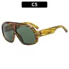 Gafas de Sol Retro de Marco Grande Europeas y Americanas Transfronterizas Douyin Personalizadas para Fotografía Callejera Gafas de Sol con Protección Solar Gafas de Sol de Moda para Mujer