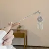 Pinza para el pelo Retro Genial Estilo Chino Nuevo Plata Miao de Imitación, Pinza para el Pelo con Borla, Pinza para el Pelo Estilo Antiguo Estilo Palacio, Pinza para el Pelo