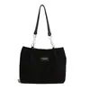 Bolsa de Veludo com Corrente para Axila de Grande Capacidade Bolsa Tote Bolsa Feminina 2026 Nova Tendência de Inverno Bolsa de Ombro Único para o Dia a Dia