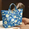 2026 Nuevo Sitio Independiente Transfronterizo Temu Bolso de Mano Impermeable PVC+Lona Portátil de Viaje Bolso de Hombro Bolso Tote