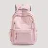 Mochila de Nylon de Doble Capa Grande y Sencilla, Modelo Nuevo de Verano 2026, para Estudiantes de Secundaria, Preparatoria y Universidad